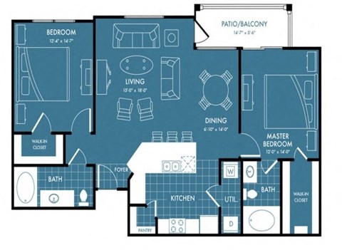 TEWii B2 Floor plan at Retreat at Magnolia, Magnolia, Texas